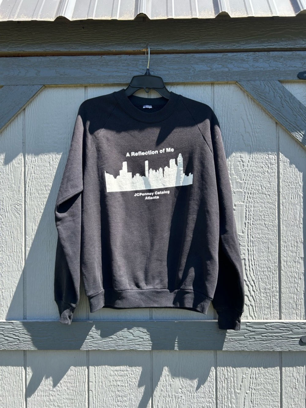 Vintage Atlanta Skyline Black Crewneck Sweatshirt “A Reflection of Me” JCPenney
